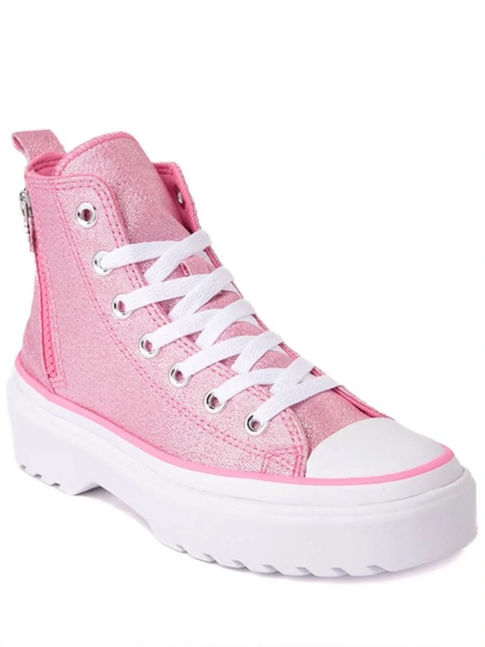 Converse Chuck Taylor All Star Lugged Lift Platform Sneakers Sz 12 Sparkle Pink